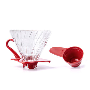 Hario - Dripper de Cristal Rojo.